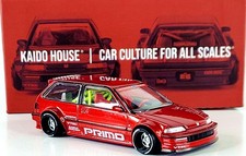 Kaido House x Mini GT Honda Civic (EF) Kaido Works V2 KHMG156 🟥 1/64