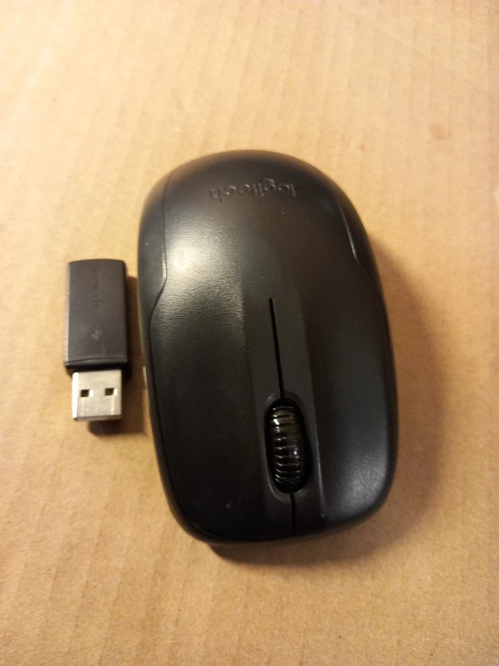 Logitech M150 3-Button 2.4GHz USB Wireless Optical Scroll Mouse - Black+ DONGLE - Image 2 of 4