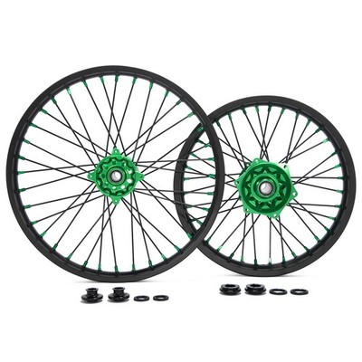 For Kawasaki 21''/19'' CNC Wheel Set KX125 06-13 KX250F KX450F 06-18 KX250 19-20