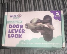 Child Proof Door Lever Lock 2 Pack Wappa Baby New