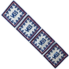 Frankie Welch 1976 Scarf Virginia Education Association Blue White Red