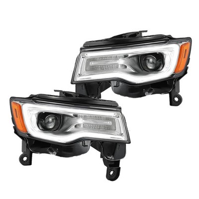 LABLT Headlights For 2017-2021 Jeep Grand Cherokee w/Auto Chrome Xenon/HID Pair