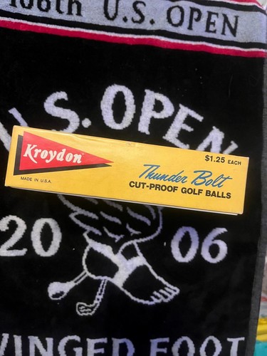 PALLINE DA GOLF VINTAGE KROYDON THUNDER BOLT a prova di taglio dozzina di palline da golf sigillate L@@K - Foto 3 di 3