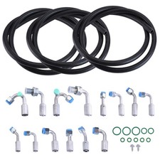 New Ac Air Conditioning Ext Length Hoses Fittings Trinary Switch Drier Kit