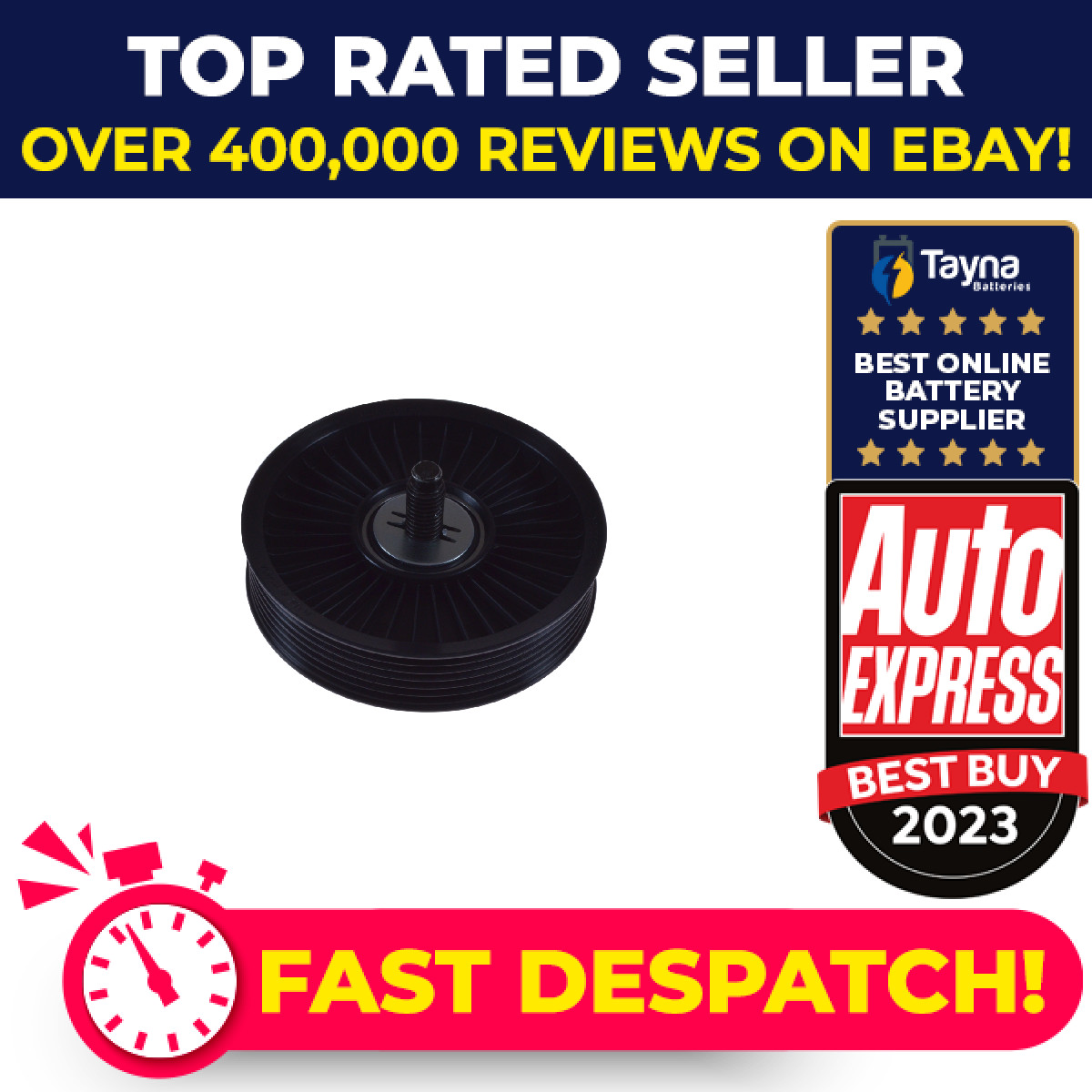 Aux Belt Idler Pulley fits DAEWOO TACUMA U100 1.6 00 to 05 A16DMS Guide 25180907