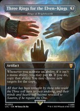 1x Three Rings for the Elven-Kings (Rings of...) (352) ~~ Borderless - Foil NM-M