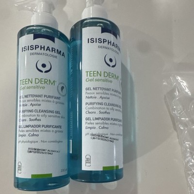 ISISPHARMA Teen Derm Purifying Cleansing Gel for Sensitive Oily Skin Face 250ml