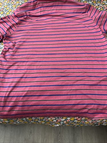 Bobby Jones Golf Polo gestreift rosa mit blauen Streifen Large - Bild 12 von 12