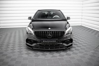 Front Ansatz V.2 FüR Mercedes-Benz A Amg-Line W176 Facelift Frontspoiler Schwarz