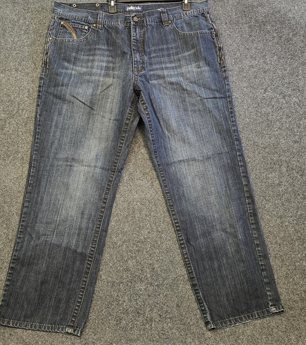 Pelle Pelle Jeans Men’s 44×34 (Fits 43×31) Y2K Blue Straight Leg Hip Hop Denim