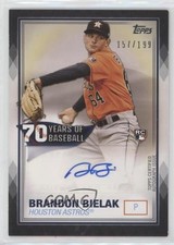 2021 Topps 70 Years of Baseball Series 2 Black 157/199 Brandon Bielak Auto 4f5