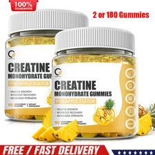 Creatine Monohydrate Gummies Muscle Strength for Men&Women, Energy Boost