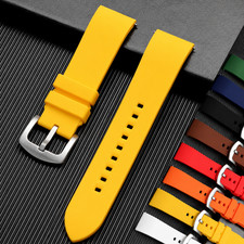 Universal Silicone Watch Band 18mm 20mm 22mm 24mm Quick Release Rubber Strap