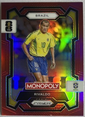 Rivaldo 2026 Panini Prizm Monopoly FIFA World Cup #21 RED Brazil SP