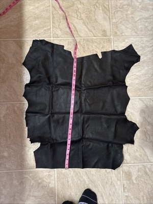 Genuine Black Leather Hide