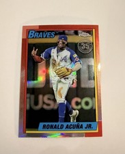 RONALD ACUNA JR 2025 topps chrome logofractor 35th Anniversary Logofractor #90CB