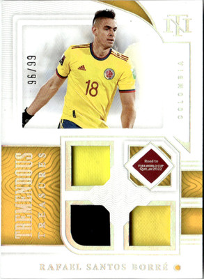 Panini 2022 National Treasures TT-RSB Rafael Santos Borre Match-Worn Patch 96/99
