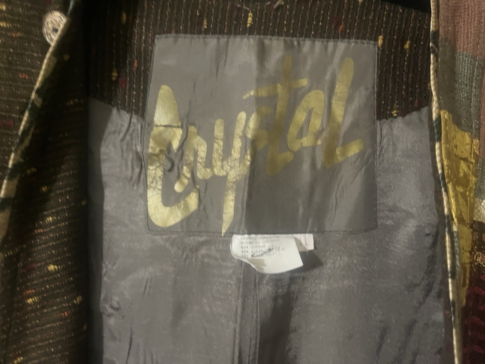 Crystal Open Front Button Jacket Size Unknown Siz… - image 2