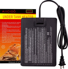 Reptile Heating Pad 8W Under Tank Heater Heat Mat Thermostat Snake Lizard Gecko