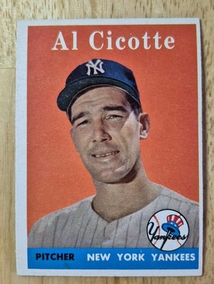 Al Cicotte | 1958 Topps Baseball #382 New York Yankees