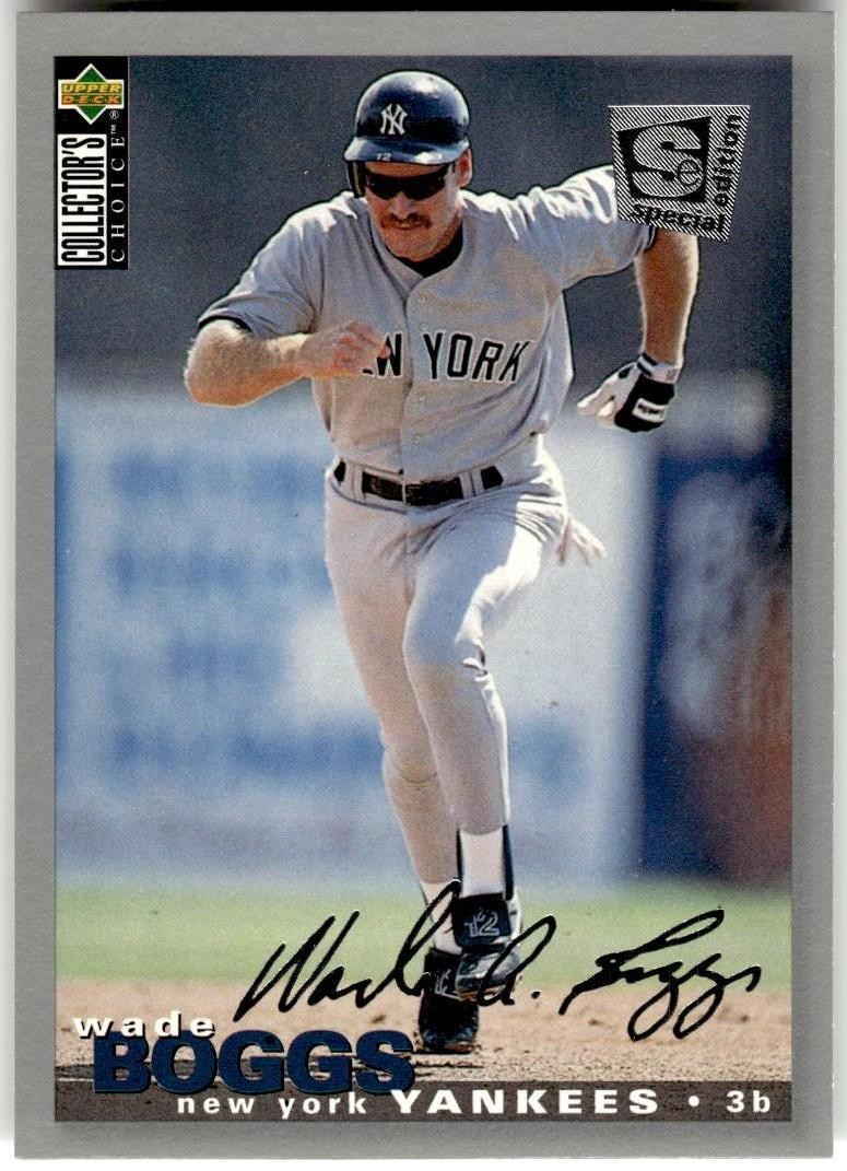 1995 Collector's Choice SE #245 Wade Boggs Silver Signature