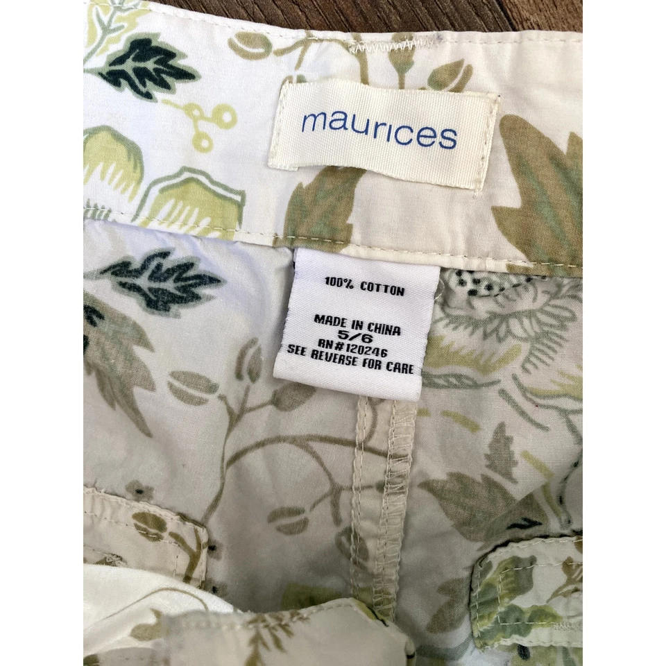 Pantalones cortos cargo florales de tiro bajo de algodón Old Maurices Foto 2 de 4