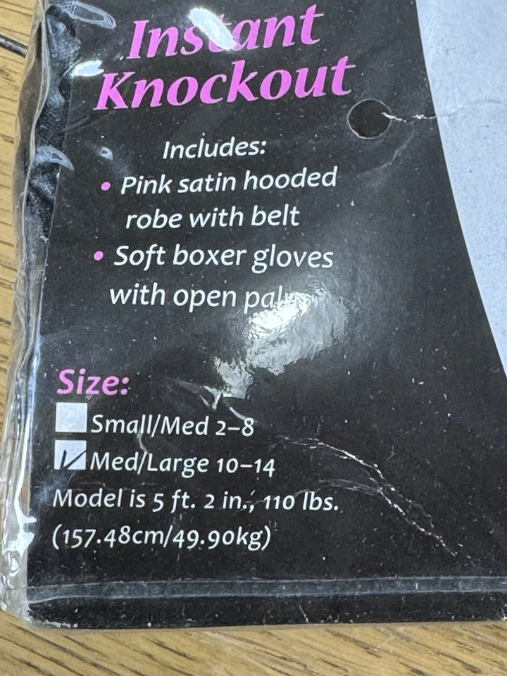 Fantasy Instant Knockout Adult Costume Women Boxin Boxer Costume Size M/L Fall - Image 2 of 4