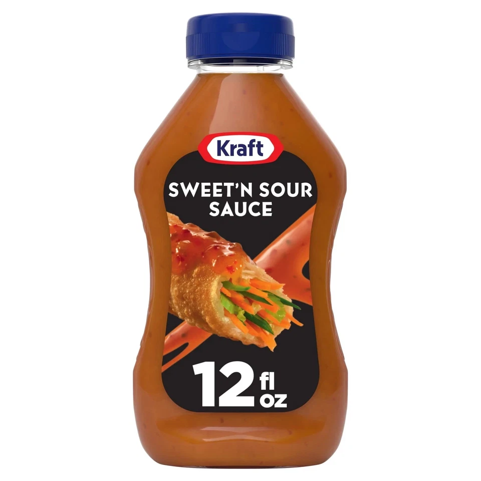 (Paquete de 4) Salsa Kraft Sweet 'n Sour, botella de 12 fl oz, líquidos, sin caseína Foto 2 de 4