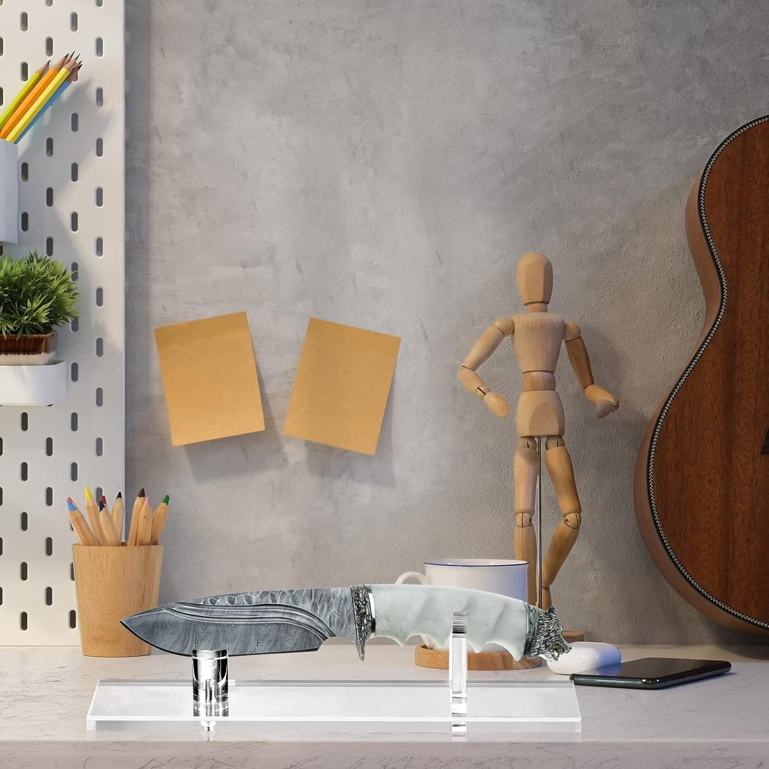 Acrylic Fixed Blade Display Stands - Stylish Support for Your Knife Collection