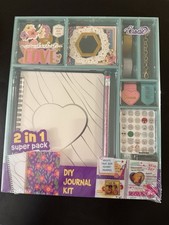 2 Pack Super DIY Journal Kit Scrapbook Birthday Gift Girls NEW IN ORIG PACKAGING