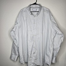 Charles Tyrwhitt Non Iron Classic Fit Dress Shirt 20/37 Blue Green Check