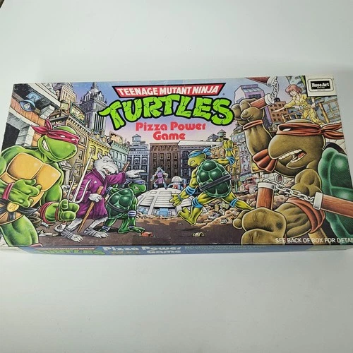 1987 Teenage Mutant Ninja Turtles TMNT Pizza Power Game -Vintage- 100% COMPLETE