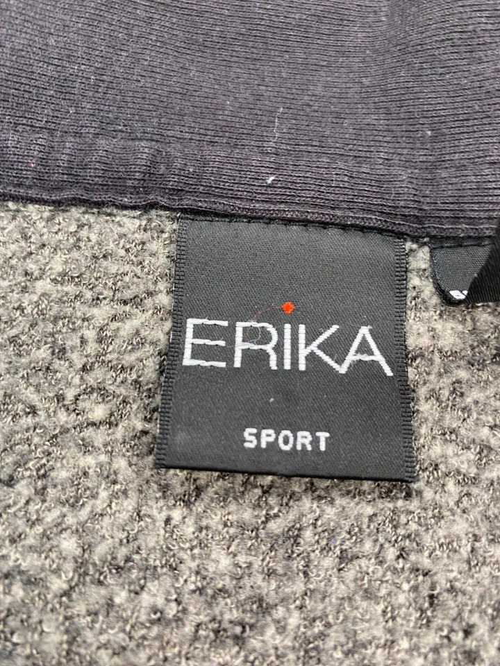 Suéter Erika Mujer Grande Gris Jaspeado Polar Deportivo Tejido Cuello Pullover De Colección Foto 3 de 4