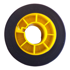 Blank 35mm Motion Picture Film Reel on Yellow Core Metal Can