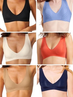 Sloggi Bralette ZERO Feel Soft Bra Moulded Removable Padding Bras Lingerie