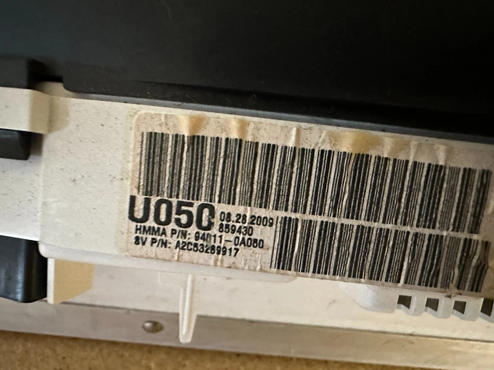 Cuadro de instrumentos velocímetro tablero 2009 y 10 Hyundai Sonata 3,3 L 179.846 millas Foto 3 de 3