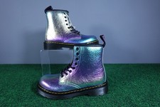 Dr. Martens Lace-Up Rainbow Multicolor Combat Boots kids Size 1