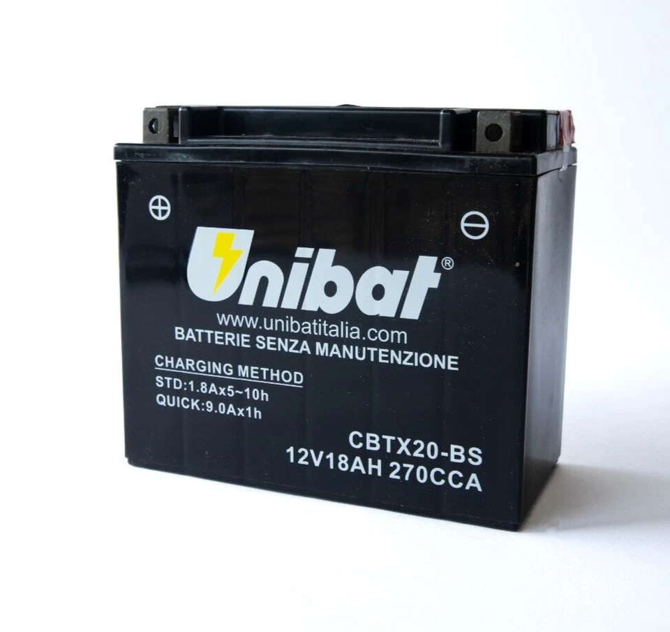 BATERÍA AGM HARLEY DAVIDSON 1000 XLX 61 1983-85 CBTX20 SIN MANTENIMIENTO 12V 18Ah Foto 2 de 4