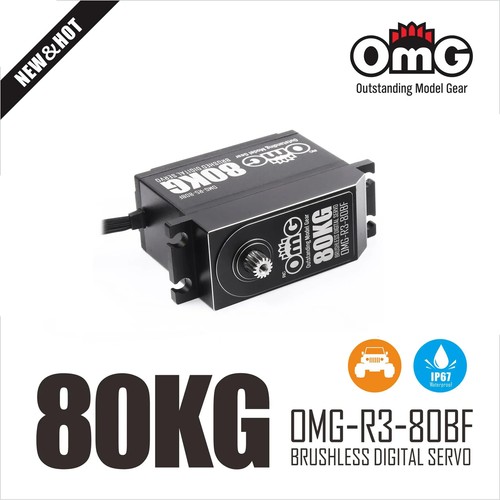 OMG-R3-80BF 80KG Brushless Digital Servo Large High Voltage for 1:5 ARRMA SCX6 - Picture 3 of 4