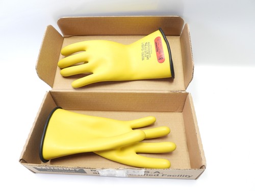 Salisbury D120 Klasse 0 Typ I Linesman Handschuhe 1000V Größe 8,5, 11" getestet 19.08.24