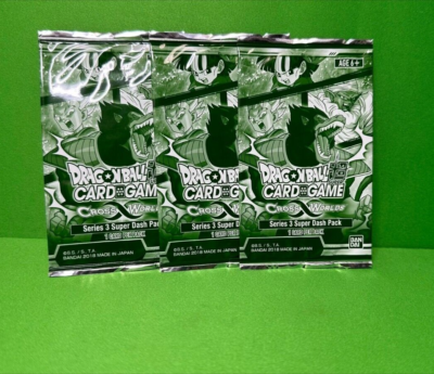 Dragon Ball Super Card Game Cross Worlds Series 3 Super Dash Pack Lot of 3