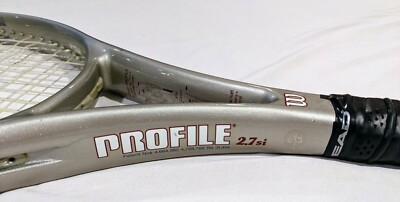 Wilson Profile 2.7si Graphite Mid Plus 110sq.in. Grip 4 1/2 (L4) Tennis Racquet | UK