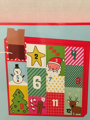 12 Christmas Designs Sock Advent Calendar 12 Pk Kids Socks Size 7 to 8.5 NEW - Picture 5 of 6
