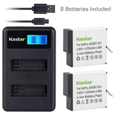 Battery & LCD Dual Charger for GoPro HERO7 Black