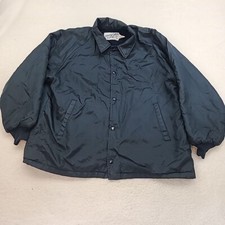 Vintage Upstream Jacket Mens Large Blue Snap Button Chore Grampa Made In USA