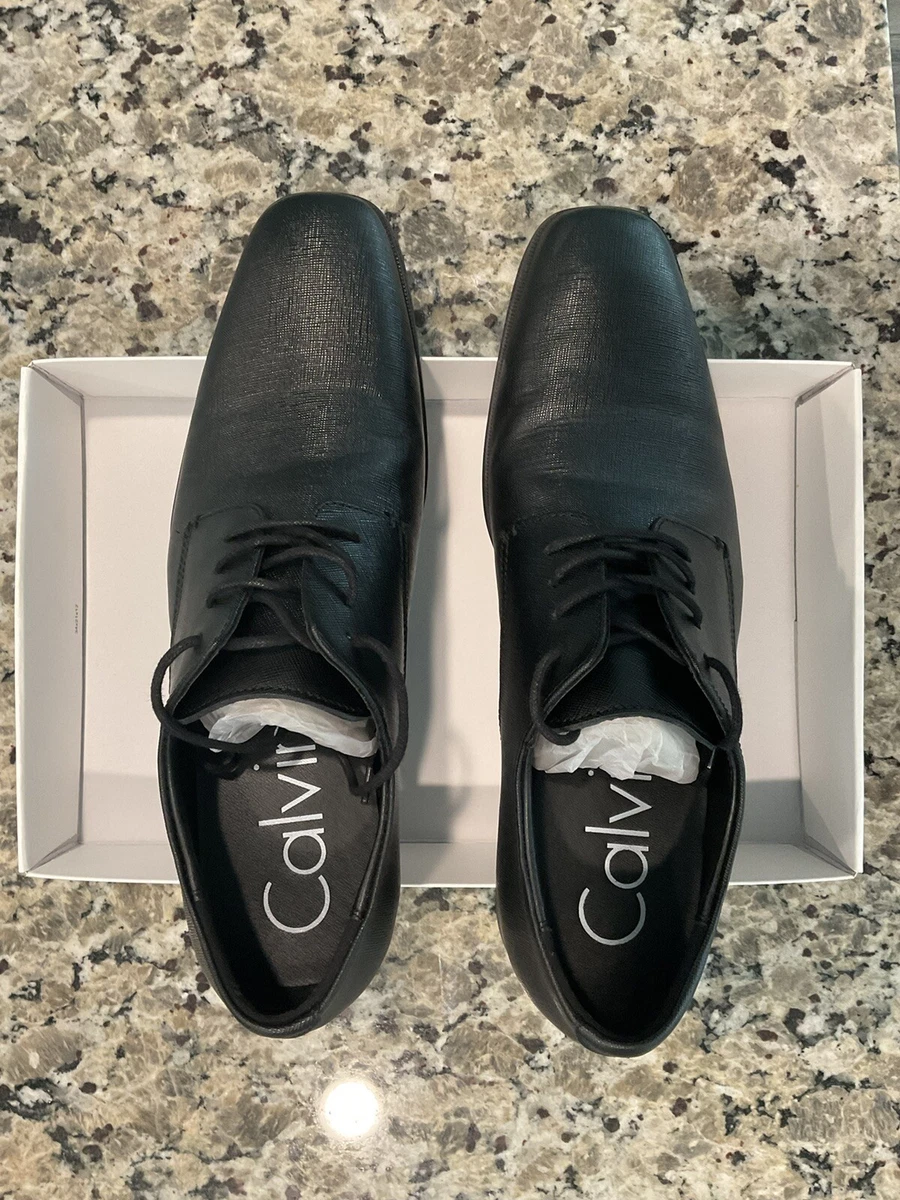 Calvin klein dress shoes black deals
