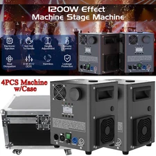 4PCS UKING Cold Spark Machine 1200W Stage Effect DMX Firework DJ Wedding w/Case