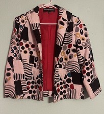 Vintage PAINTED PONY Blazer Cool Colors/Texture~Made in USA Size M