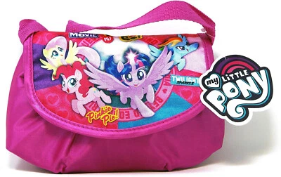 My Little Pony - seidig glänzende kleine Kinder Tasche/Umhängetasche, 21 x 15 cm
