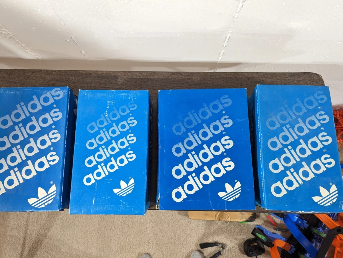 4 Vintage Adidas 80er 90er Schuhkarton NUR Adidas Kleeblatt